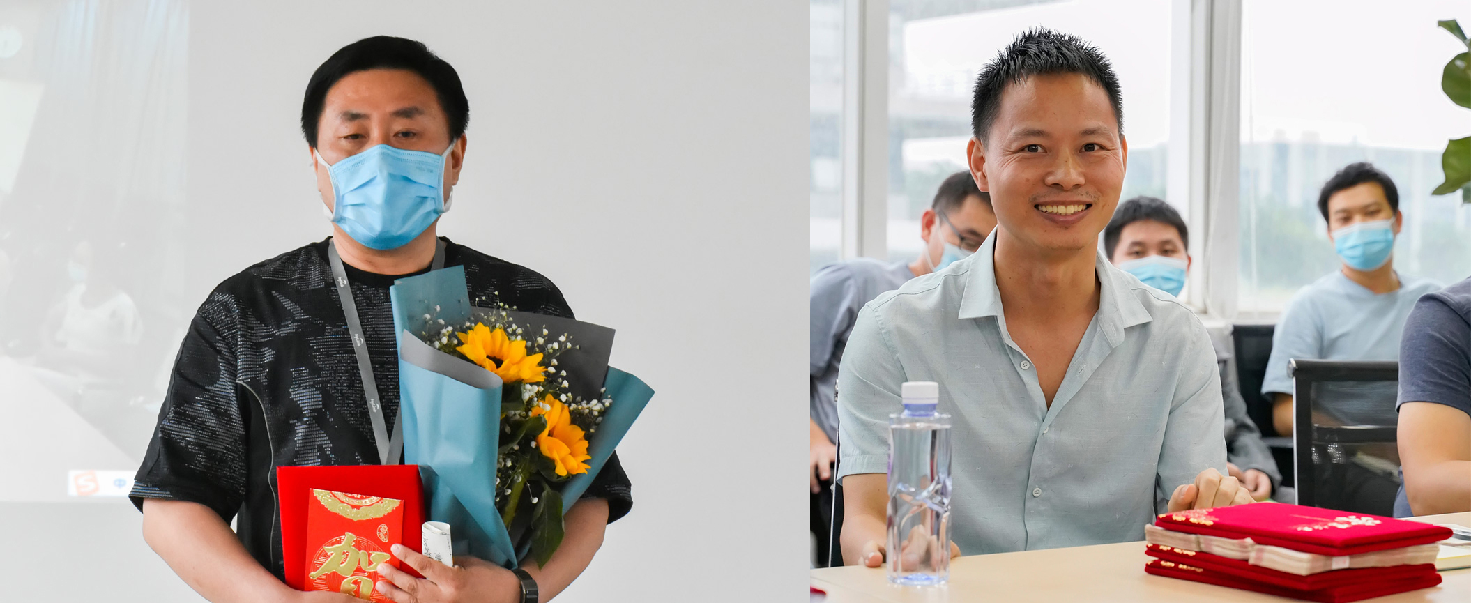 圖左張所成先生，圖右楊黎明先生